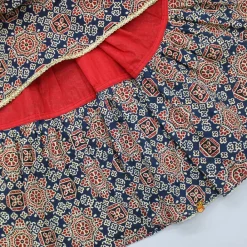 Discount Ajrakh Printed Layered Top With Lehenga Ethnic Wear | Lehengas & Ghagras