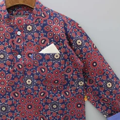 Sale Ajrakh Printed Patch Pocket Detail Kurta BOY Indian Ethnic Wear | Kurtas