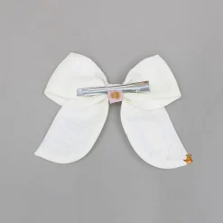 Discount Animal Embroidered Off White Bowie Hair Clip Hair Accessories | Hair Clips