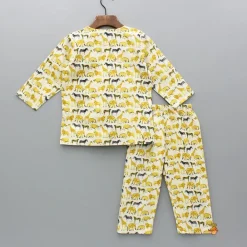 Outlet Animals Printed Top And Pyjama BOY Sleep Wear | Sleepwear