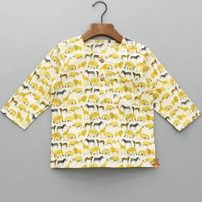 Outlet Animals Printed Top And Pyjama BOY Sleep Wear | Sleepwear