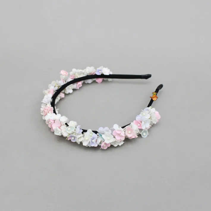 Sale Artificial Flowers Embellished Hairband Hair Accessories | Hair Bands