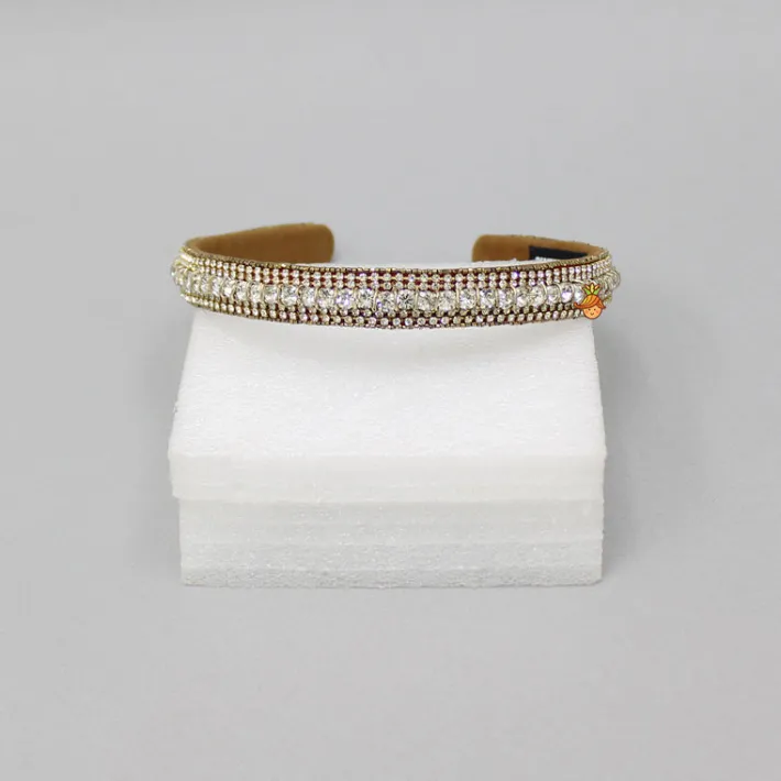 Clearance Artificial Stone And Cut Dana Embroidered Hairband Hair Accessories | Hair Bands