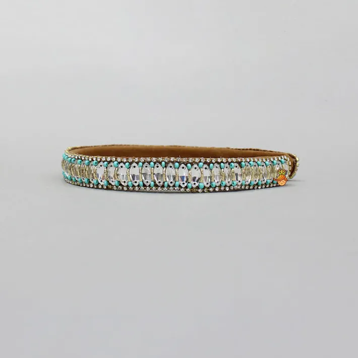 Clearance Artificial Stones And Beads Embellished Hairband Hair Accessories | Hair Bands
