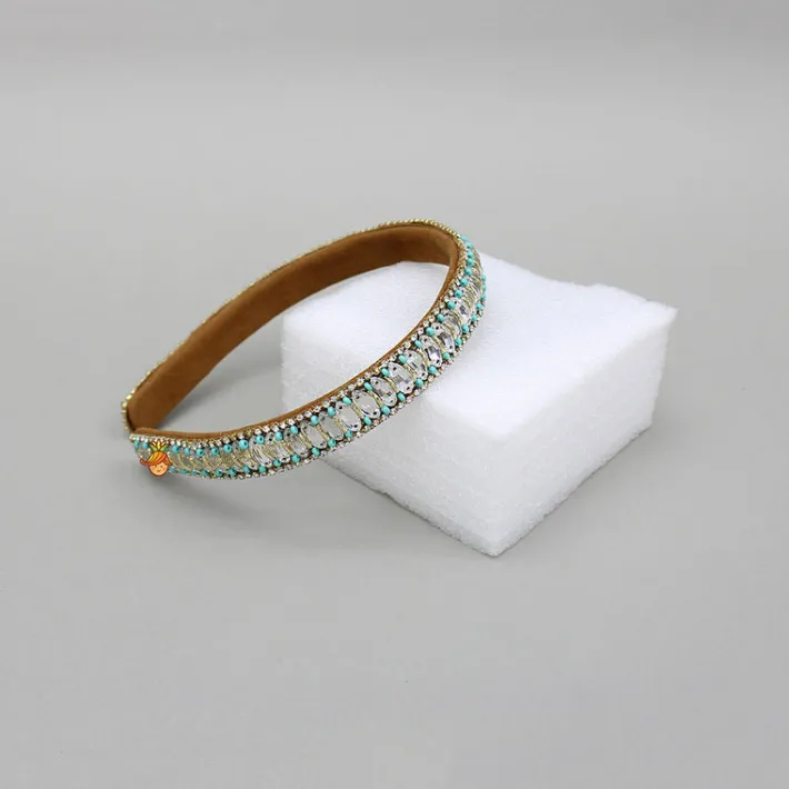 Clearance Artificial Stones And Beads Embellished Hairband Hair Accessories | Hair Bands