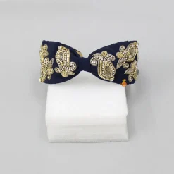 Hot Artificial Stones Embroidered Hairband Hair Accessories | Hair Bands
