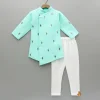 Clearance Asymmetric And Embroidered Kurta With Churidar BOY Indian Ethnic Wear | Ethnic Sets