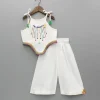 Clearance Asymmetric Multicolour Embroidered Top With Palazzo Ethnic Wear | Palazzos & Shararas
