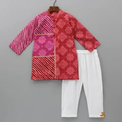 Best Bandhani And Leheriya Printed Kurta With Pyjama BOY Indian Ethnic Wear | Ethnic Sets