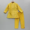 Online Bandhani Printed Mustard Kurta And Pyjama BOY Indian Ethnic Wear | Ethnic Sets