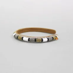 Best Bead Adorned Studded Brown Hairband Hair Accessories | Hair Bands