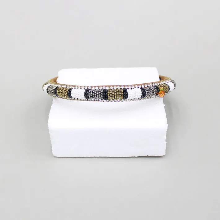 Best Bead Adorned Studded Brown Hairband Hair Accessories | Hair Bands