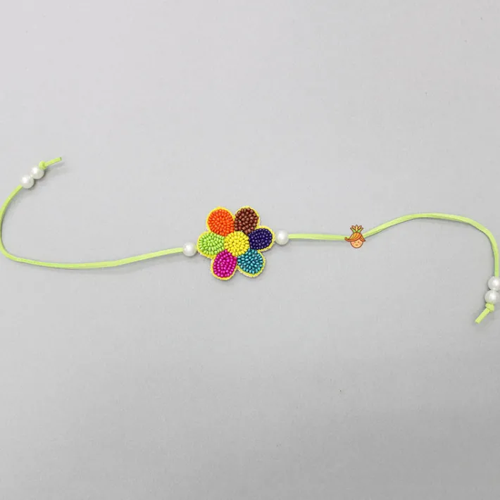 Online Beaded Floral Multicolour Rakhi BOY Rakhis | Rakhis