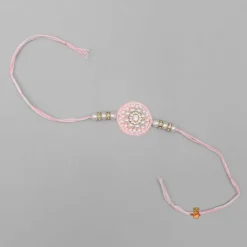 New Beaded Pink Rakhi BOY Rakhis | Rakhis