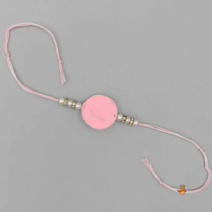 New Beaded Pink Rakhi BOY Rakhis | Rakhis