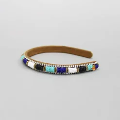Outlet Beads And Artificial Stones Studded Hairband Hair Accessories | Hair Bands