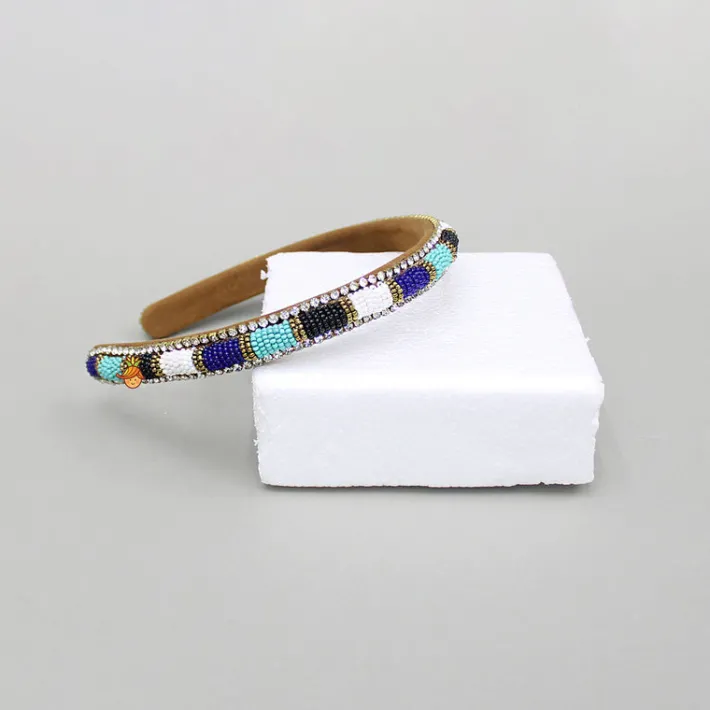 Outlet Beads And Artificial Stones Studded Hairband Hair Accessories | Hair Bands