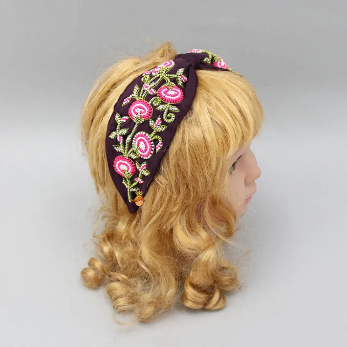 Clearance Beads Hand Embroidered Hairband Hair Accessories | Hair Bands