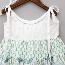 Clearance Beads Hand Embroidered Yoke Tie Up Straps Dress Twinning Sets | Dresses & Sets