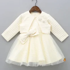 Discount Beautiful Cream Bowie Dress With Jacket And Matching Head Band With Booties Dresses & Sets | Dresses