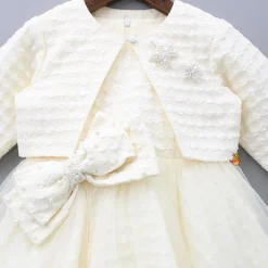 Discount Beautiful Cream Bowie Dress With Jacket And Matching Head Band With Booties Dresses & Sets | Dresses