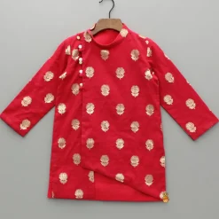 Online Beautiful Embroidered Ethnic Red Kurta With Pyjama BOY Indian Ethnic Wear | Ethnic Sets