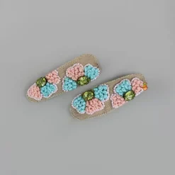 Best Beautiful Embroidered Hair Clips - Set Of 2 Hair Accessories | Hair Clips