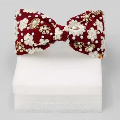 Clearance Beautiful Embroidered Red Hair Band Hair Accessories | Hair Bands