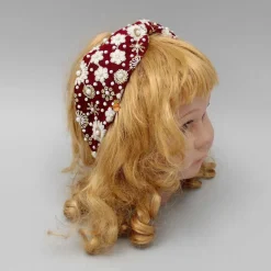 Clearance Beautiful Embroidered Red Hair Band Hair Accessories | Hair Bands