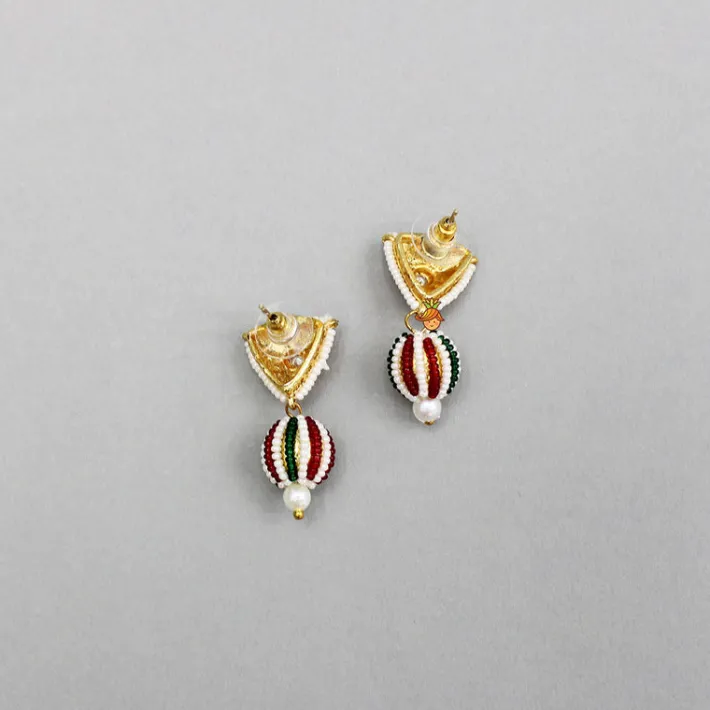 New Beautiful Green Embellished Choker Necklace And Earrings Jewellery