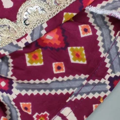 Hot Beautiful Patola-Printed Angarkha Style Kurti And Dhoti With Dupatta Twinning Sets | Ethnic Wear