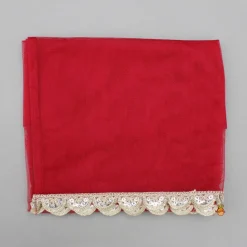 Fashion Beautiful Patola-Printed Angarkha Style Red Kurti And Dhoti With Dupatta Twinning Sets | Ethnic Wear