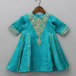 New Beautiful Sequins Work Kurti With Pant And Net Dupatta Ethnic Wear | Churidars & Salwars