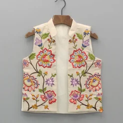 Fashion Beige Kurta And Embroidered Front Open Jacket With Pyjama BOY Indian Ethnic Wear | Ethnic Sets