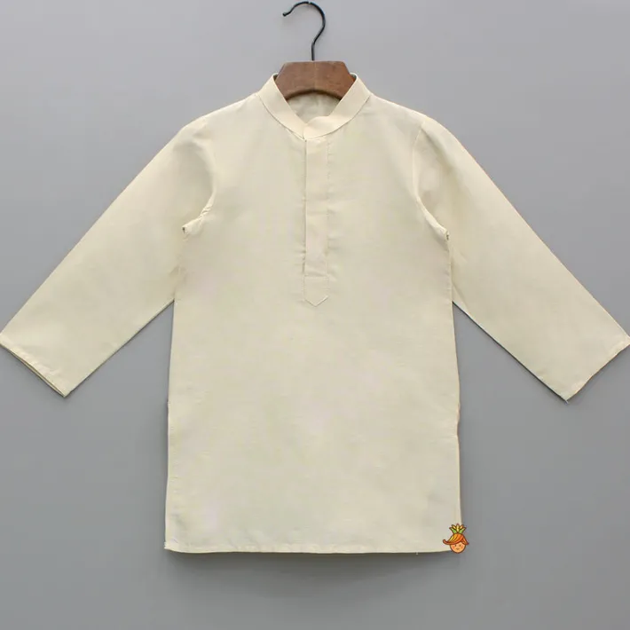 New Beige Kurta With Embroidered Jacket And Pant BOY Indian Ethnic Wear | Ethnic Sets