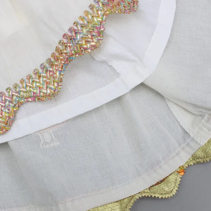 Fashion Bird Embroidered Kurti And Hakoba Palazzo Ethnic Wear | Palazzos & Shararas