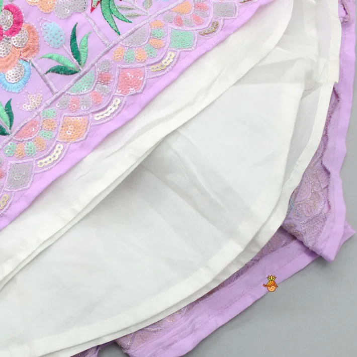 Best Bird Embroidered Top And Lehenga With Net Dupatta Ethnic Wear | Lehengas & Ghagras