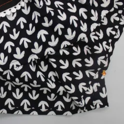 Fashion Black And White Layered Sleeves Kurti Twinning Sets | Ethnic Wear