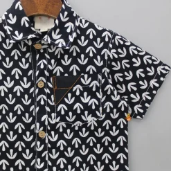 Online Black And White Printed Shirt BOY Twinning Sets | Shirts & Tees