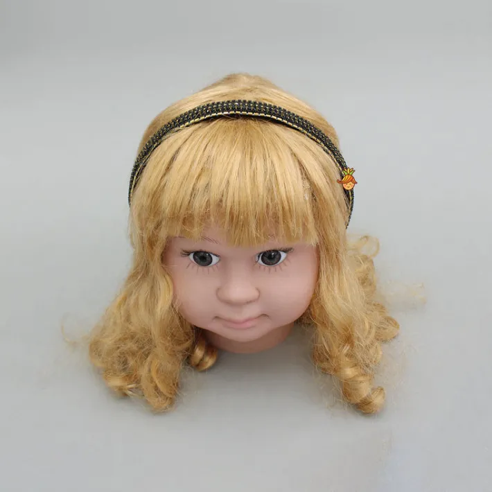 Outlet Black Artificial Stones Embroidered Hairband Hair Accessories | Hair Bands