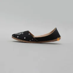 Discount Black Embroidered Jutti BOY Shoes