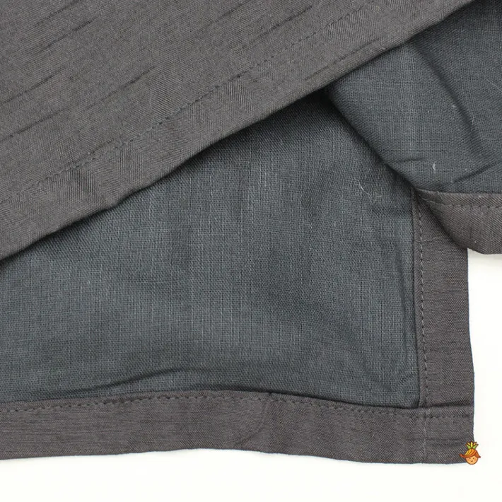Hot Black Embroidered Kurta And Pyjama BOY Indian Ethnic Wear | Ethnic Sets