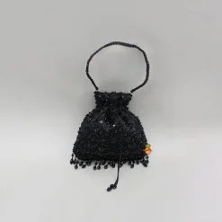 Hot Black Embroidered Potli Bag Bags
