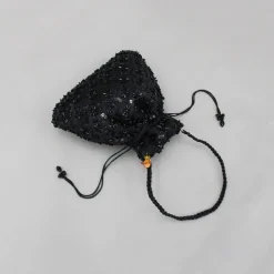 Hot Black Embroidered Potli Bag Bags