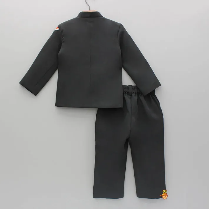 Discount Black Embroidered Sherwani And Pant BOY Indian Ethnic Wear | Sherwani Sets