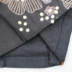 Outlet Black Embroidered Sleeveless Frill Top And Pleated Lehenga Ethnic Wear | Lehengas & Ghagras