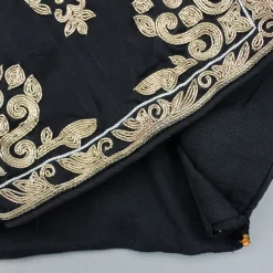 Best Black Embroidered Top With Flared Palazzo Ethnic Wear | Palazzos & Shararas