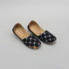 Discount Black Faux Mirror Embroidered Jutti BOY Shoes