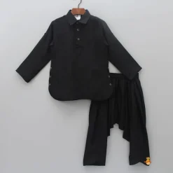 Clearance Black Kurta With Salwar BOY Indian Ethnic Wear | Ethnic Sets