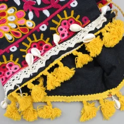 Clearance Black Multicolour Embroidered Strap Top And Lehenga Ethnic Wear | Lehengas & Ghagras